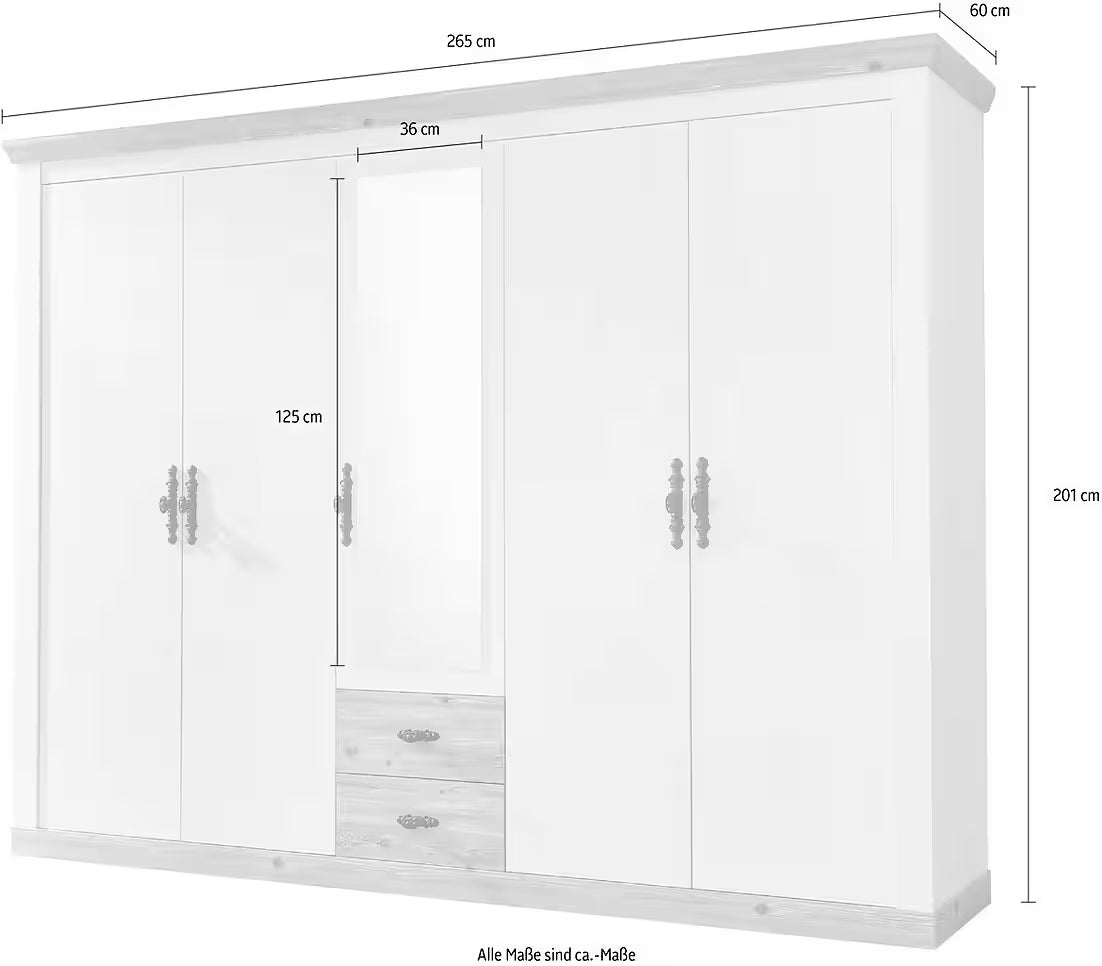 Liels drēbju skapis ar spoguļi 93348555