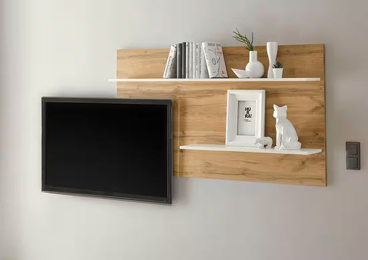 Sienas TV panelis ar plauktiem 74455220