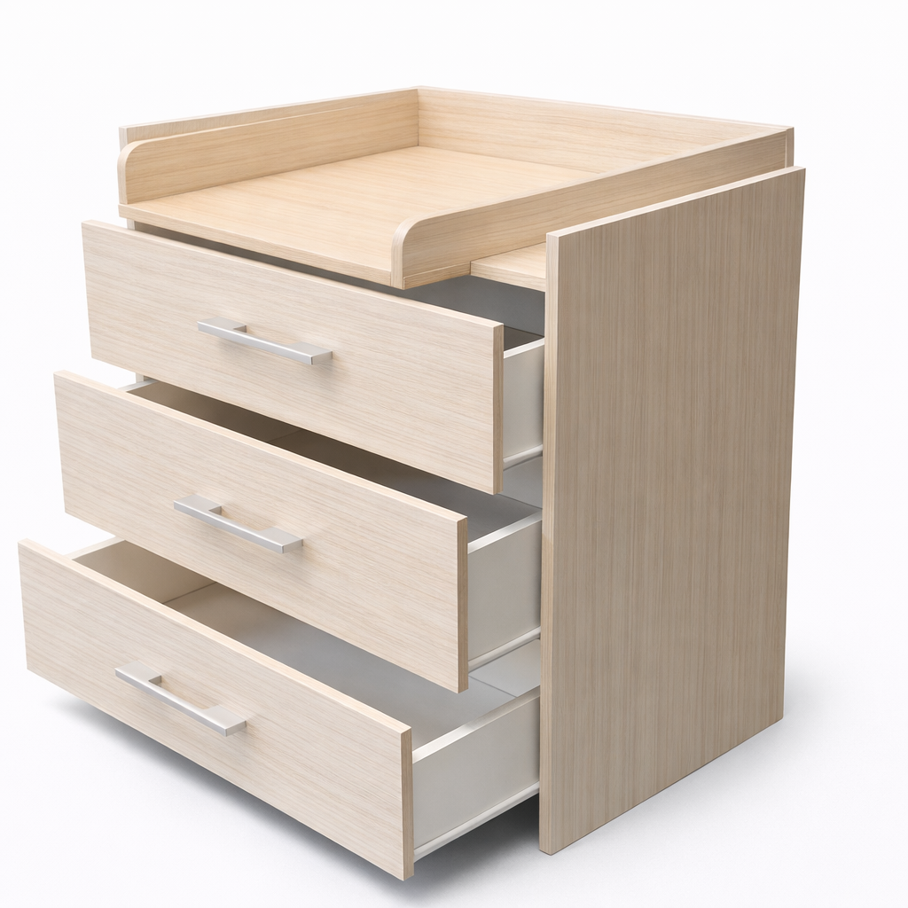 Pārtinamā kumode zīdaiņiem ar noņemamu virsmu