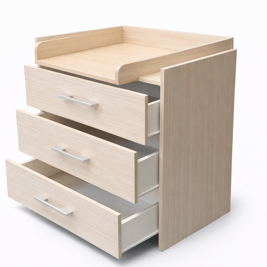 Pārtinamā kumode zīdaiņiem ar noņemamu virsmu