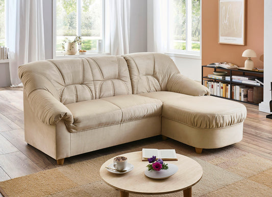 Stūra dīvāns bēšā krāsā 08869